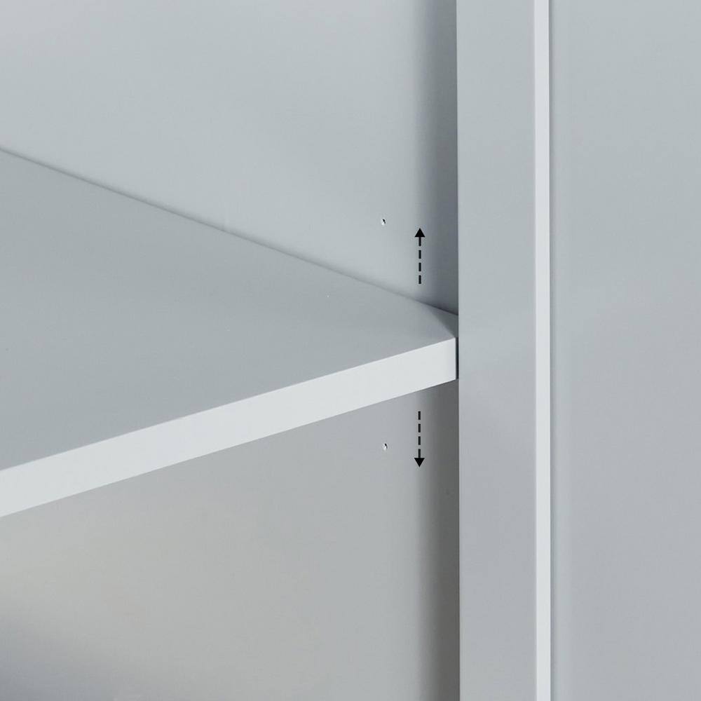 Kelly 60-inch Light Gray Wood Double Freestanding Vanity Cabinet