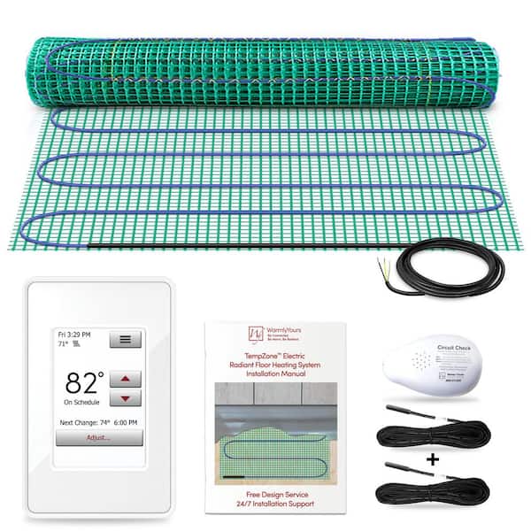 TempZone 3 ft. x 96 in. 120-Volt Radiant Floor Heating Kit (Covers 24 sq. ft.)