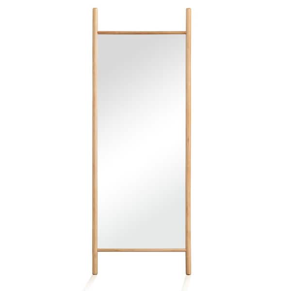 Dovelina 64 in. x 21 in. FArmhouse Rectangle Framed Full-length Leaning Mirror