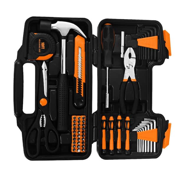 Laybus 58-Piece Tool Kit Basic Home Repair Tool Set, Small Tool