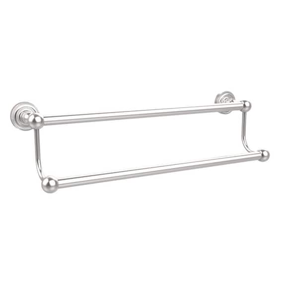 Allied Brass Dottingham Collection 24 in. Double Towel Bar in Satin Chrome