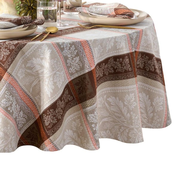 Windswept Harvest Jacquard TC, Multicolor - 70"W x 70"L Round