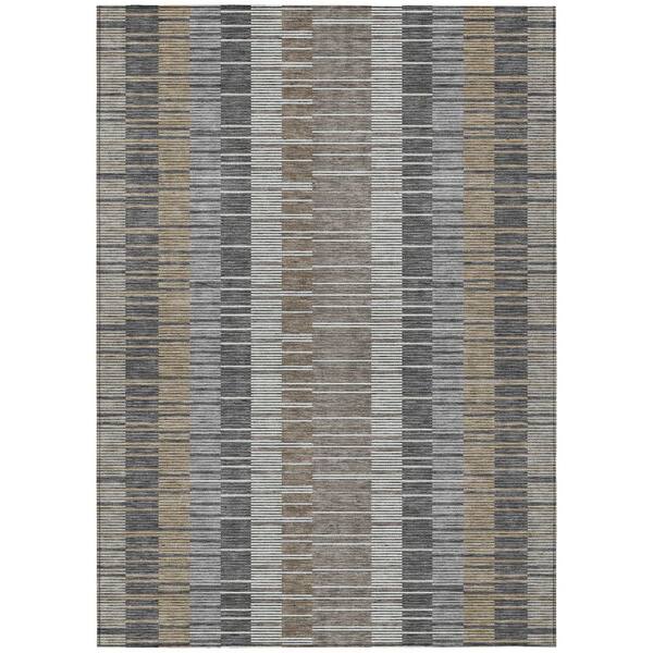 Chantille Machine Washable Indoor/Outdoor Abstract ACN2821 Gray 10 ft. x 14 ft. Area Rug