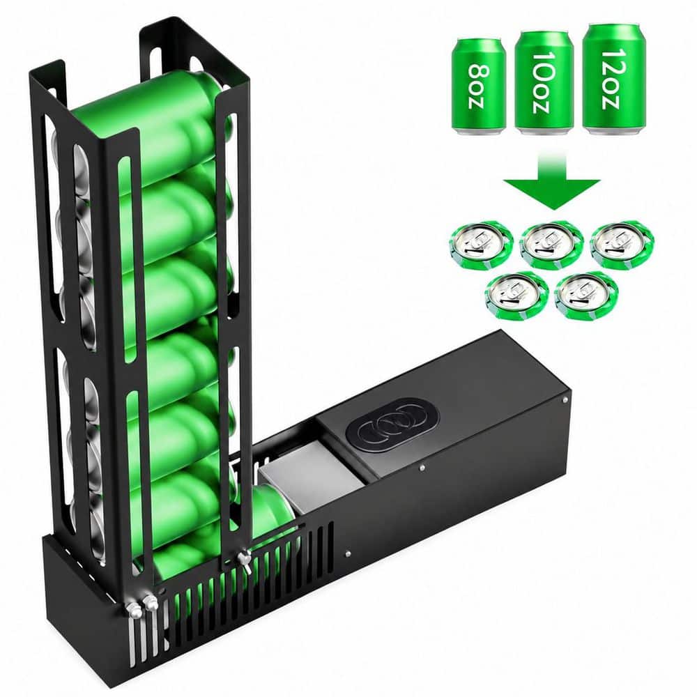 Automatic Electric Can Crusher for 8oz to 16oz Cans and 12oz Plastic Bottles, Metal, Black price history on PriceWatchPro