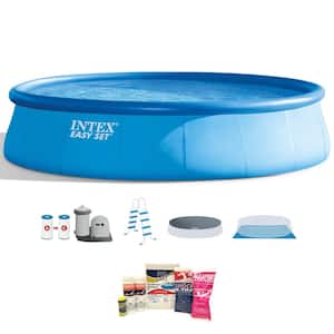 18 ft. x 4 ft. Inflatable Easy Set Pool with Ladder, Pump and Maintenance Kit