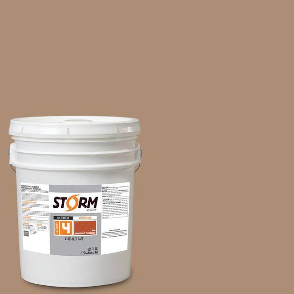 Storm System Category 4 5 gal. Horse Trot Exterior Wood Siding, Fencing and Decking Acrylic Latex Stain with Enduradeck Technology