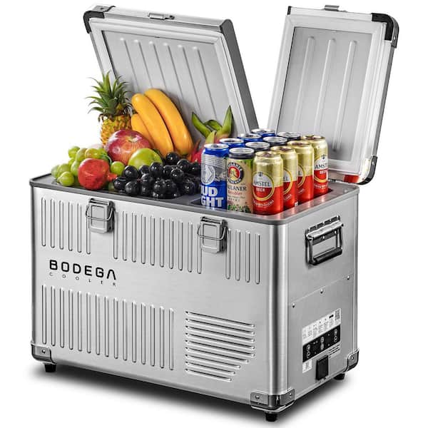 家電 Fridge BODEGA 1.8 cu. ft. 53 qt. Dual Zone Car Refrigerator with App