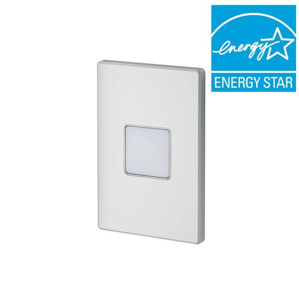 Juno 1.875 in. White Recessed LED Marker Mini Step Light with 3000K