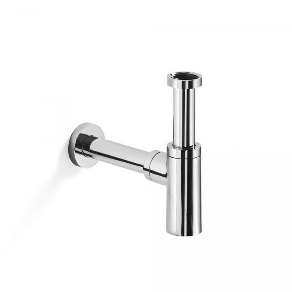Polished Chrome Brass Decorative P-Trap Accessory
