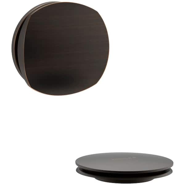 KOHLER PureFlo Cable Bath Drain Trim with Basic Rotary Turn Handle in Oil Rubbed Bronze