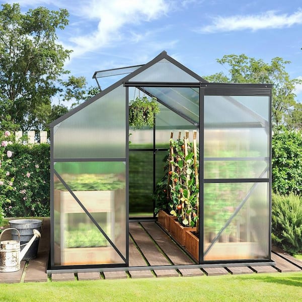 Lofka 6 ft. W x 4 ft. D Greenhouse for Outdoors, Aluminum Walk-in