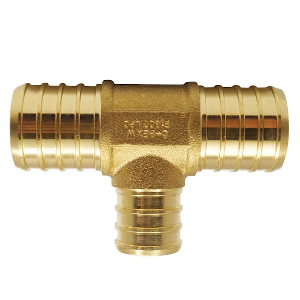 Apollo 1 in. x 1 in. x 3/4 in. Brass PEX-B Barb Reducing Tee