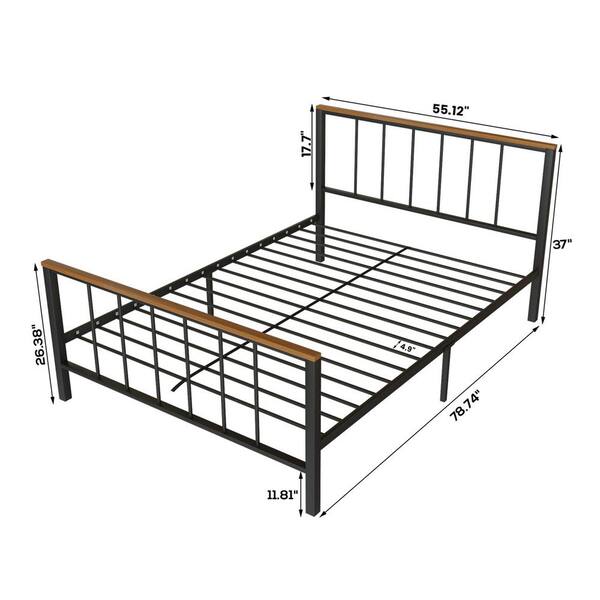 Victoria Bed Frame/Metal Platform Mattress Foundation No Box Spring Needed FULL Victoria Bed Frame/Metal Platform Mattress Foundation No Box Spring Needed FULL