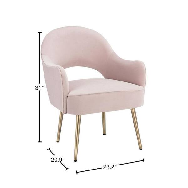 light pink bedroom chair