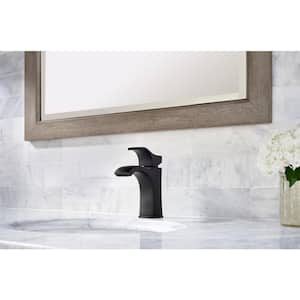 Venturi Single Hole Single-Handle Bathroom Faucet in Matte Black