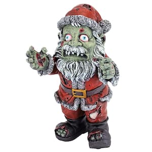 13 in. Zombie Claus Holiday Garden Statue