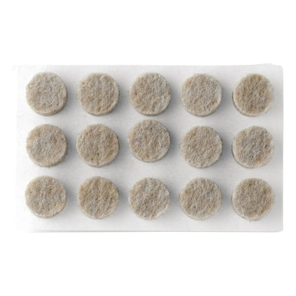 Felt Cabinet Door Bumpers-Small Felt Pads for Cabinet Doors, Cabinet  Bumpers Felt, 3/8 Diameter 100PCS, 5mm Thick Self Adhesive Brown