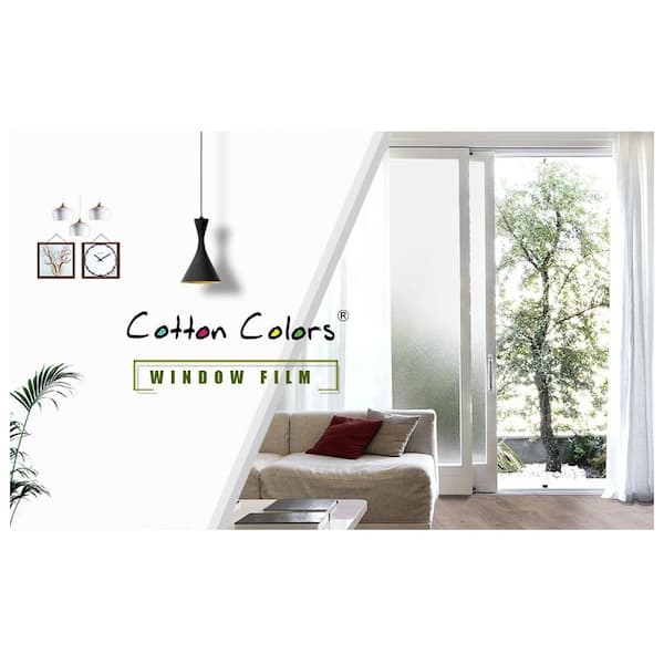 11.8 in. W x 78.7 in. L Frosted Decorative and Privacy Window Film