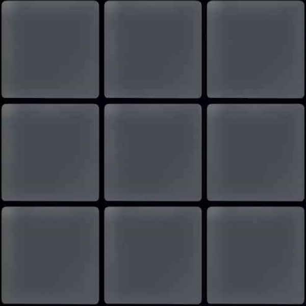 Apollo Tile Dark Gray 4 in. x 5 in. Matte Finished Glass Mosaic Tile Sample (0.13 sq. ft./Piece)