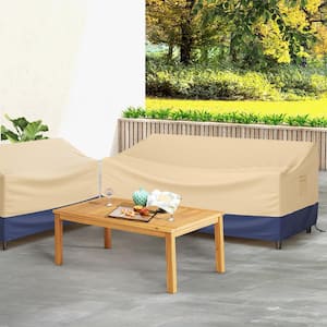 Patio 77 in. x 43 in. 3-Seater Outdoor Deep Couch Sofa Cover Waterproof Handle Air Vent