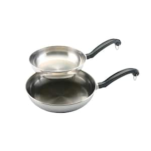 Farberware Classic Series 2qt Stainless Steel Double Boiler And Saucepan  With Lid Silver : Target