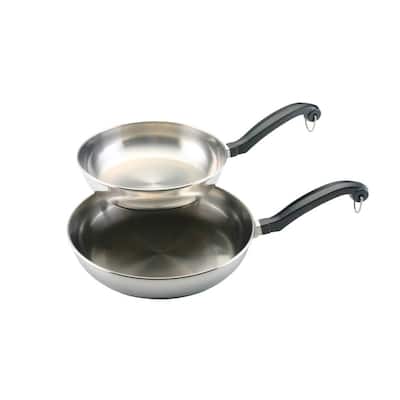 Classic Series 2-Piece Stainless Steel Stovetop Skillet Set