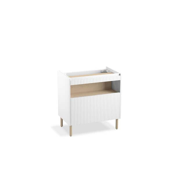 KOHLER Spacity 29 in. W x 17.4 in. D x 30.9 in. H Bathroom Vanity Cabinet without Top in White