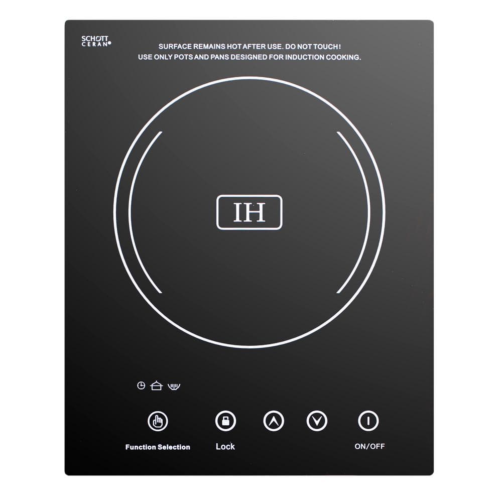 Summit Appliance 12 in. Electric Induction Cooktop in Black with 1 Element