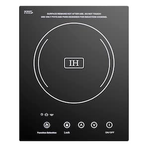 12 in. Electric Induction Cooktop in Black with 1 Element