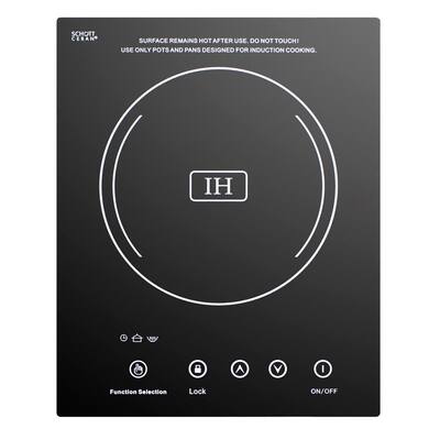 12 in. Electric Induction Cooktop in Black with 1 Element