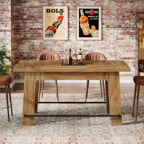 TRIBESIGNS WAY TO ORIGIN Long Rectangle Brown Wood