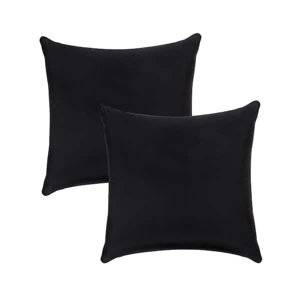 A1 Home Collections A1HC Waterproof Onyx 22 in. x 22 in. Outdoor Throw ...