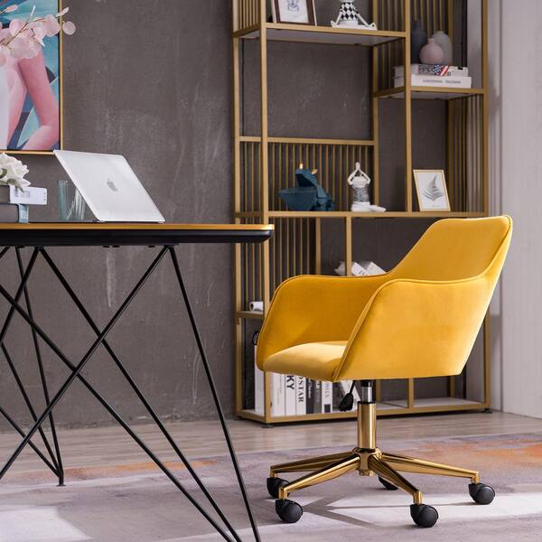 Yellow home office online chair