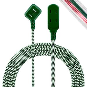 3 Outlet 8 ft. 13-Gauge/1 Conductor Indoor Extension Cord, Green/White