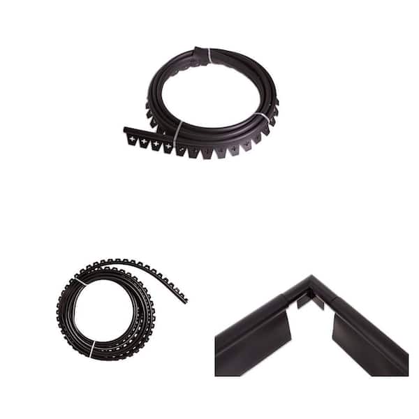 40 ft. x 3 in. Easy Diamond No-Dig Edging with Stakes and 20 ft. Edging with 90 Degree Corner Connector