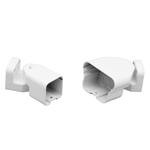 Pegatha Plus White Aluminum Textured Multi-Angle Bracket Kit (2-Piece)