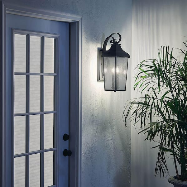 Forestdale 2-Light Olde Bronze Outdoor Hardwired Wall Lantern Sconce with No Bulbs Included (1-Pack)