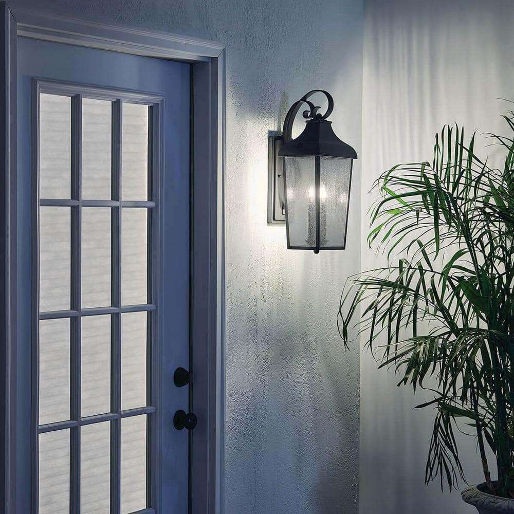 Forestdale Vintage Rain Collector Inspired Outdoor Wall Lantern in Distressed Bronze
