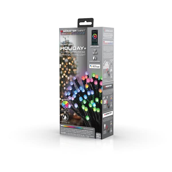 Smart Christmas Tree LED Light Strip (60 ft./18m) with Flow Lights, WiFi Voice Control (Hey Google) and Mobile App