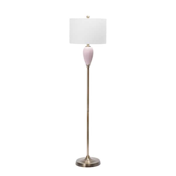 Nuloom Albi 60 In Pink Iron, Pink Large Lamp Shades For Floor Lamps