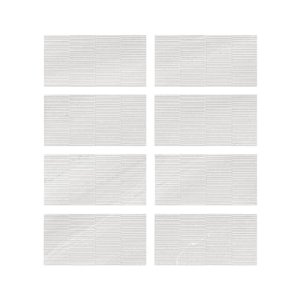 Jeffrey Court Mountain White 12 in. x 24 in. Matte Textured