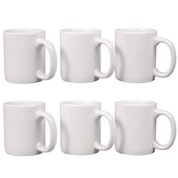 10 oz white sublimation stainless steel Coffee Mug with Handle Mockup |  Barnwood | JPG + Smart Object | Digital Download