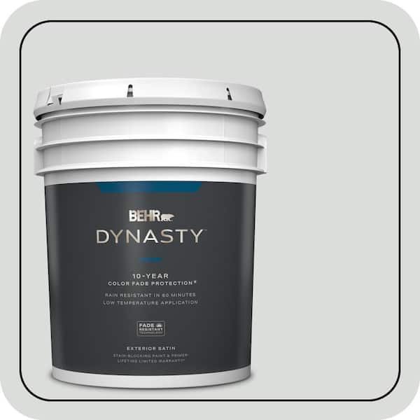 BEHR DYNASTY 5 gal. #N500-1 Shiny Luster Satin Enamel Exterior Stain-Blocking Paint & Primer