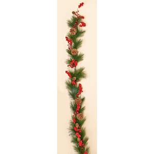 5 ft. Berry and Pine Cone Garland