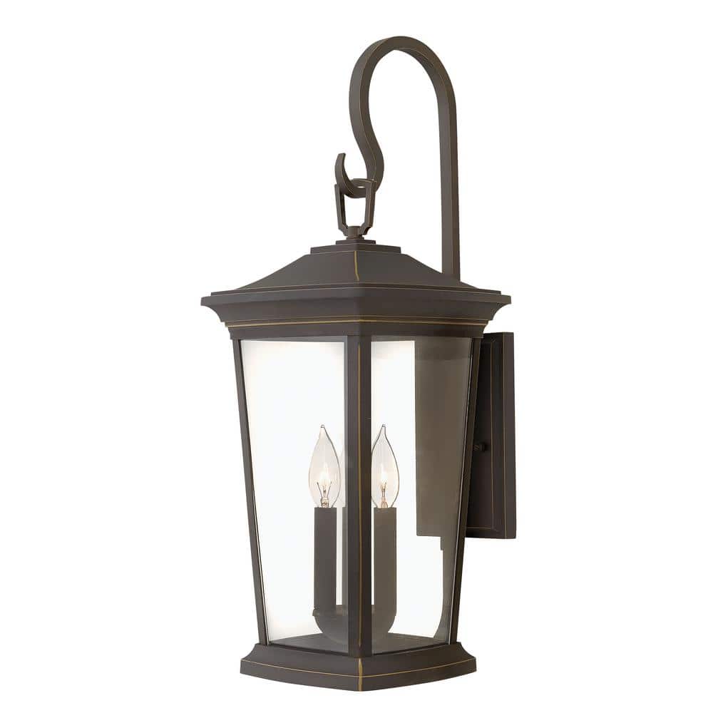 Elegant Bromley Oil Rubbed Bronze 3-Light Outdoor Wall Sconce