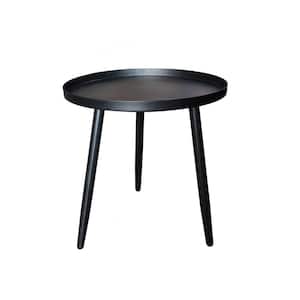 SignatureHome Black Finish Material Metal Whelan Plant Stand Side Table - (Dimensions: 16"W x 16"L x 17" H)