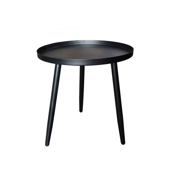 Signature Home SignatureHome Black Finish Material Metal Whelan Plant Stand Side Table - (Dimensions: 16"W x 16"L x 17" H)
