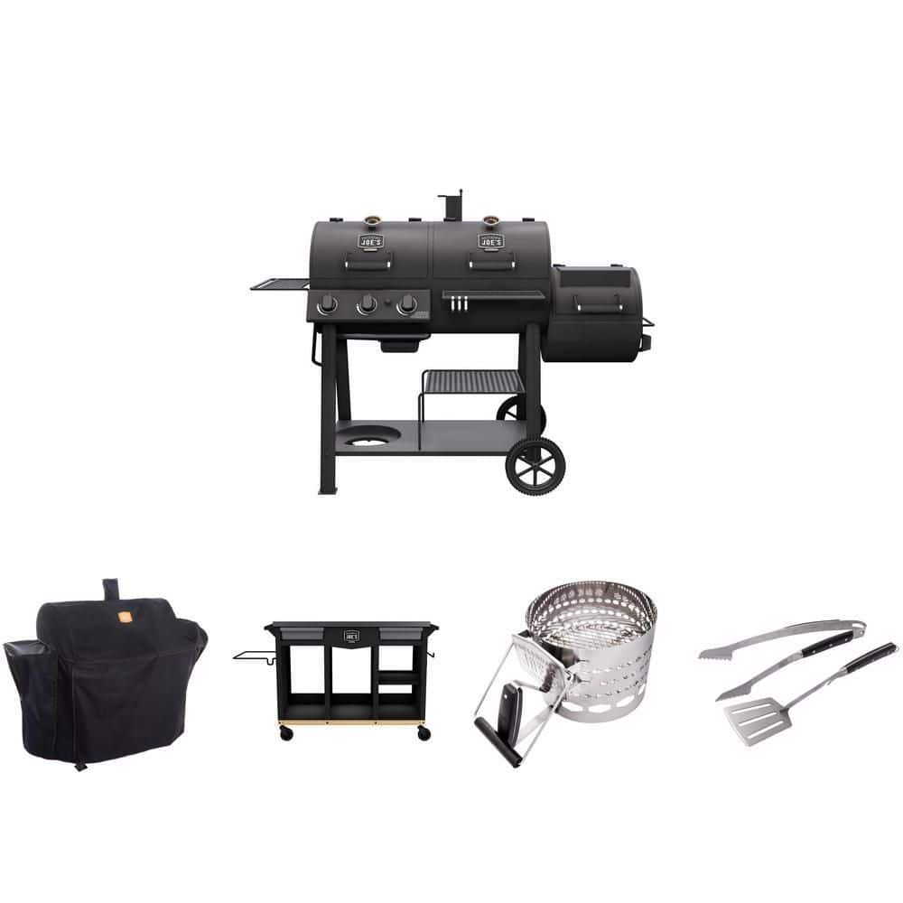 OKLAHOMA JOE'S DLX Workstation Prep and Storage Rolling Outdoor
