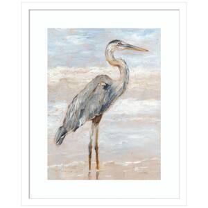"Beach Heron I" by Ethan Harper 1 Pieceood Framed Giclee Animal Art Print 21 in. x 17 in.