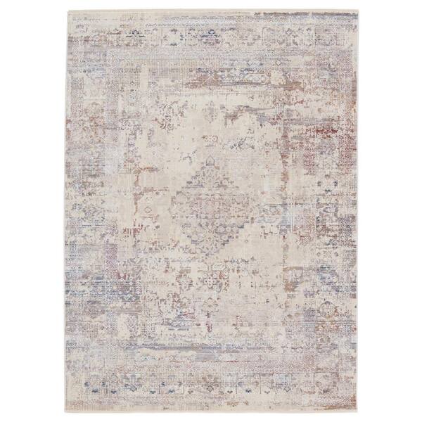 Jaipur Living Audun Cream/Multicolor 8 ft. x 10 ft. Medallion Rectangle Area Rug